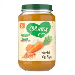 Dekamarkt Olvarit 6+ Maanden Wortel Kip Rijst aanbieding
