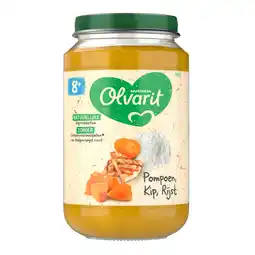 Dekamarkt Olvarit 8+ Maanden Pompoen Kip Rijst aanbieding