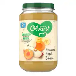 Dekamarkt Olvarit 8+ Maanden Abrikoos Appel Banaan aanbieding