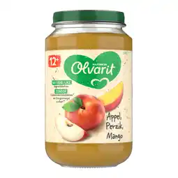 Dekamarkt Olvarit 12+ Maanden Appel Perzik Mango aanbieding