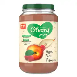 Dekamarkt Olvarit 12+ Maanden Appel Peer Framboos aanbieding