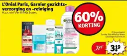 Kruidvat L'Oréal Paris, Garnier gezichts verzorging en reiniging aanbieding