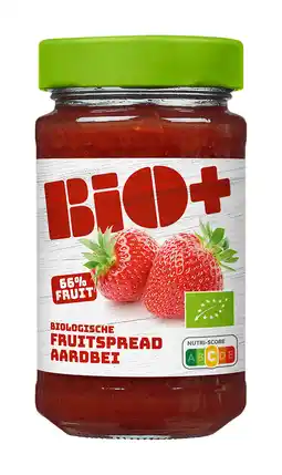 PLUS BIO+ Aardbeien Fruitspread aanbieding
