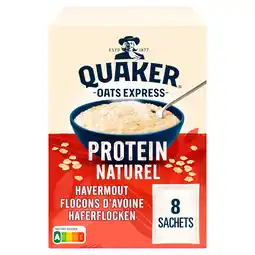 PLUS Quaker Havermout proteine naturel aanbieding