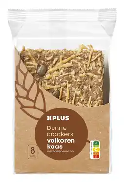 PLUS PLUS Dunne crackers volk kaas pomp aanbieding