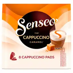 PLUS Senseo Cappuccino caramel koffiepads aanbieding
