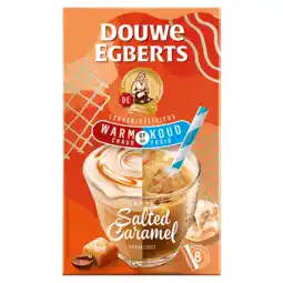 PLUS Douwe Egberts Oploskoffie salted caramel aanbieding