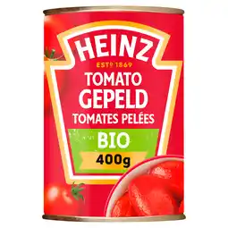 PLUS Heinz Tomaten gepeld biologisch aanbieding