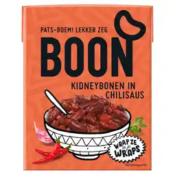 PLUS BOON Kidneybonen in chilisaus aanbieding