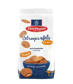 PLUS Daelmans Mini Stroopwafels Caramel aanbieding