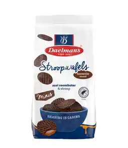 PLUS Daelmans Mini stroopwafels Brownie aanbieding