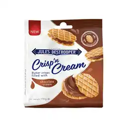 PLUS Jules Destrooper Crisp ?n cream chocolade aanbieding