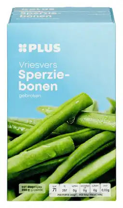 PLUS PLUS Sperziebonen gebroken aanbieding
