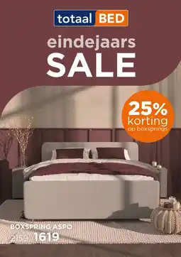 TotaalBED Boxspring Aspo vlak aanbieding