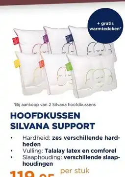 TotaalBED HOOFDKUSSEN SILVANA SUPPORT aanbieding