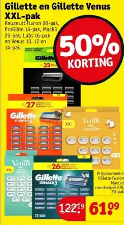Kruidvat Gillette en Gillette Venus XXL pak aanbieding