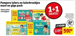Kruidvat Pampers luiers en luierbroekjes maxi en giga pack aanbieding