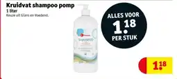 Kruidvat Kruidvat shampoo pomp aanbieding