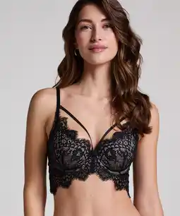 Hunkemoller Hunkemöller Voorgevormde longline beugel bh Marilee Zwart aanbieding