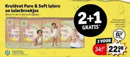 Kruidvat Kruidvat Pure & Soft luiers en luierbroekjes aanbieding