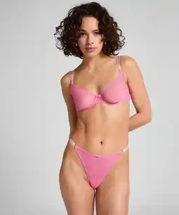 Hunkemoller Hunkemöller String Roza Roze aanbieding