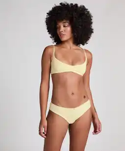 Hunkemoller Hunkemöller Brazilian Pointelle Geel aanbieding