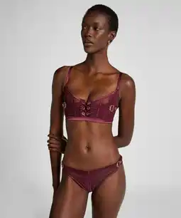 Hunkemoller Hunkemöller Hoog uitgesneden brazilian Avela Rood aanbieding