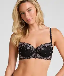 Hunkemoller Hunkemöller Voorgevormde beugel bh Chloe Zwart aanbieding
