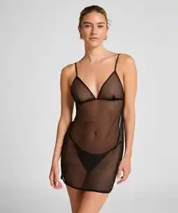 Hunkemoller Hunkemöller Marie slipdress Zwart aanbieding