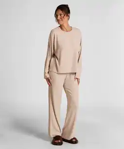 Hunkemoller Hunkemöller Broek Brushed Jersey Beige aanbieding