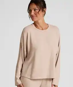 Hunkemoller Hunkemöller Pyjama top Jersey Beige aanbieding