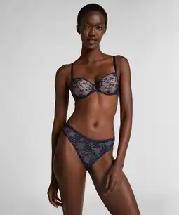 Hunkemoller Hunkemöller String Lea Blauw aanbieding
