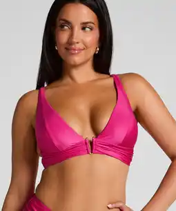 Hunkemoller Hunkemöller Triangel bikinitop Luna Roze aanbieding