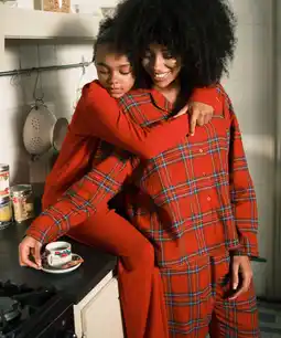 Hunkemoller Hunkemöller Pyjamatop Flannel Rood aanbieding