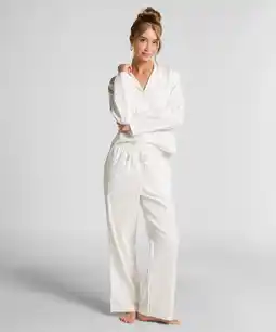 Hunkemoller Hunkemöller Pyjamabroek Jacquard Hearts Blauw aanbieding