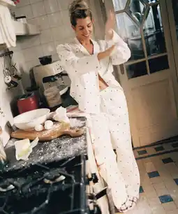 Hunkemoller Hunkemöller Petite Pyjamabroek Mistletoe Wit aanbieding