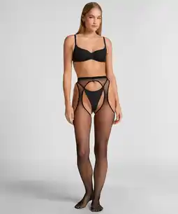 Hunkemoller Hunkemöller Private Panty Open Bum Zwart aanbieding