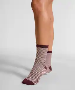 Hunkemoller Hunkemöller Halfhoge sokken van modal Paars aanbieding