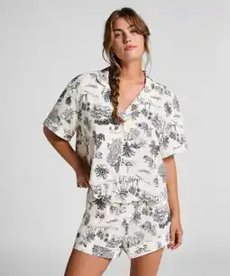 Hunkemoller Hunkemöller Geweven short Wit aanbieding