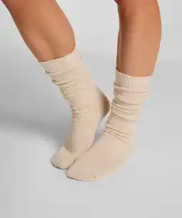Hunkemoller Hunkemöller Sokken met Cashmere Wit aanbieding