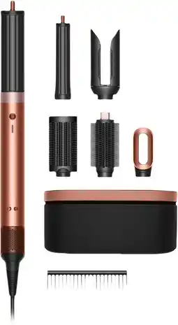 Coolblue Dyson Airwrap Co-anda 2x Straight + Wavy Limited Edition Amber Silk aanbieding