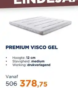 TotaalBED Topmatras Premium | Visco Gel aanbieding