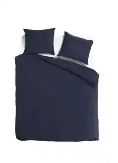 TotaalBED Dekbedovertrek Noa Koningsblauw 140 x 200/220 cm aanbieding