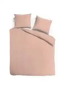TotaalBED Dekbedovertrek Noa Pastel Brique 140 x 200/220 cm aanbieding
