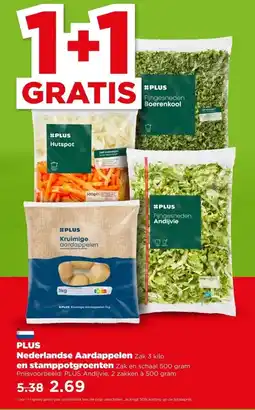 PLUS PLUS Nederlandse Aardappelen , en stamppotgroenten aanbieding