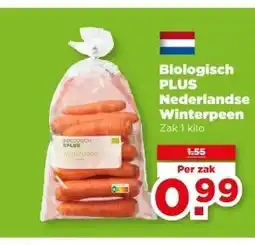 PLUS Biologisch PLUS Nederlandse Winterpeen aanbieding
