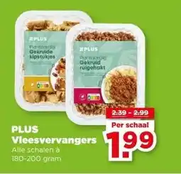 PLUS PLUS Vleesvervangers aanbieding