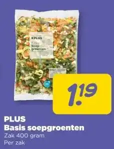 PLUS PLUS Basis soepgroenten aanbieding