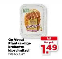 PLUS Go Vega! Plantaardige krokante kipschnitzel aanbieding