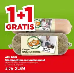 PLUS Alle GIJS Stamppotten en runderragout aanbieding